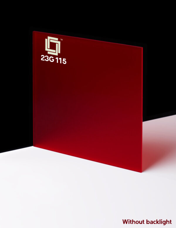 23 G red color acrylic sheet